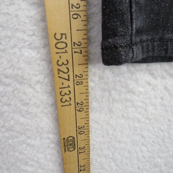 Diane Gilman DG2 Jeans Womens Size 22W Black Glitter Denim Straight Leg - Picture 12 of 13